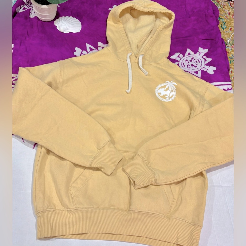 Billabong Butter Yellow Sweatshirt Womans Size S